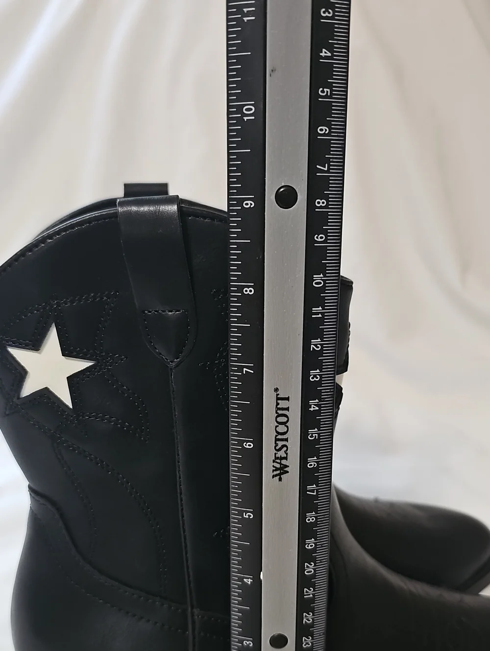 Wonder Nation Big Girls Size 6 Star Western Cowgirl Boots Black New